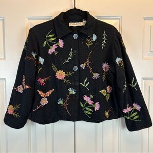 Vintage Pushpa Floral Embroidered Jacket